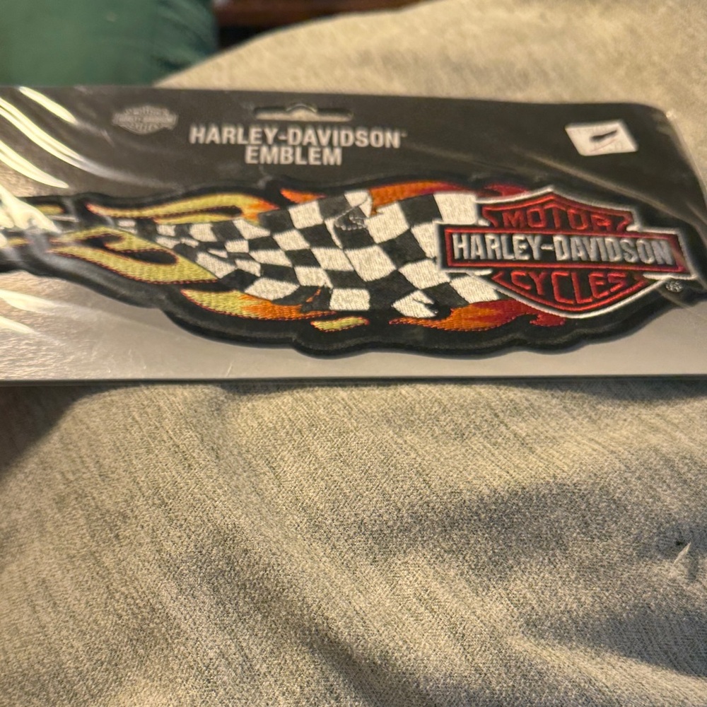 Harley-Davidson Checkered Flame Patch
